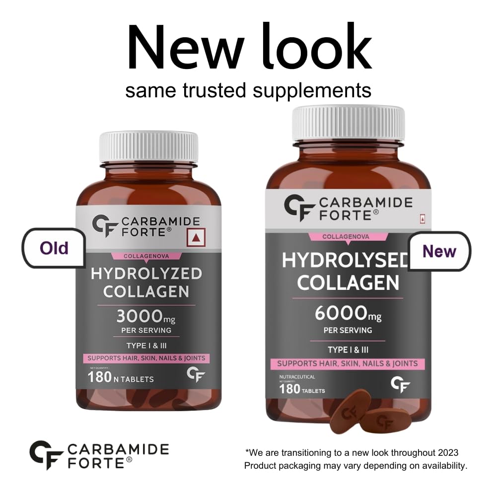 Carbamide Forte Hydrolyzed Collagen Peptides Tablets - Swadesiicart