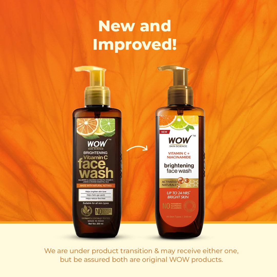 Wow Skin Science Brightening Vitamin C Face Wash - Swadesiicart