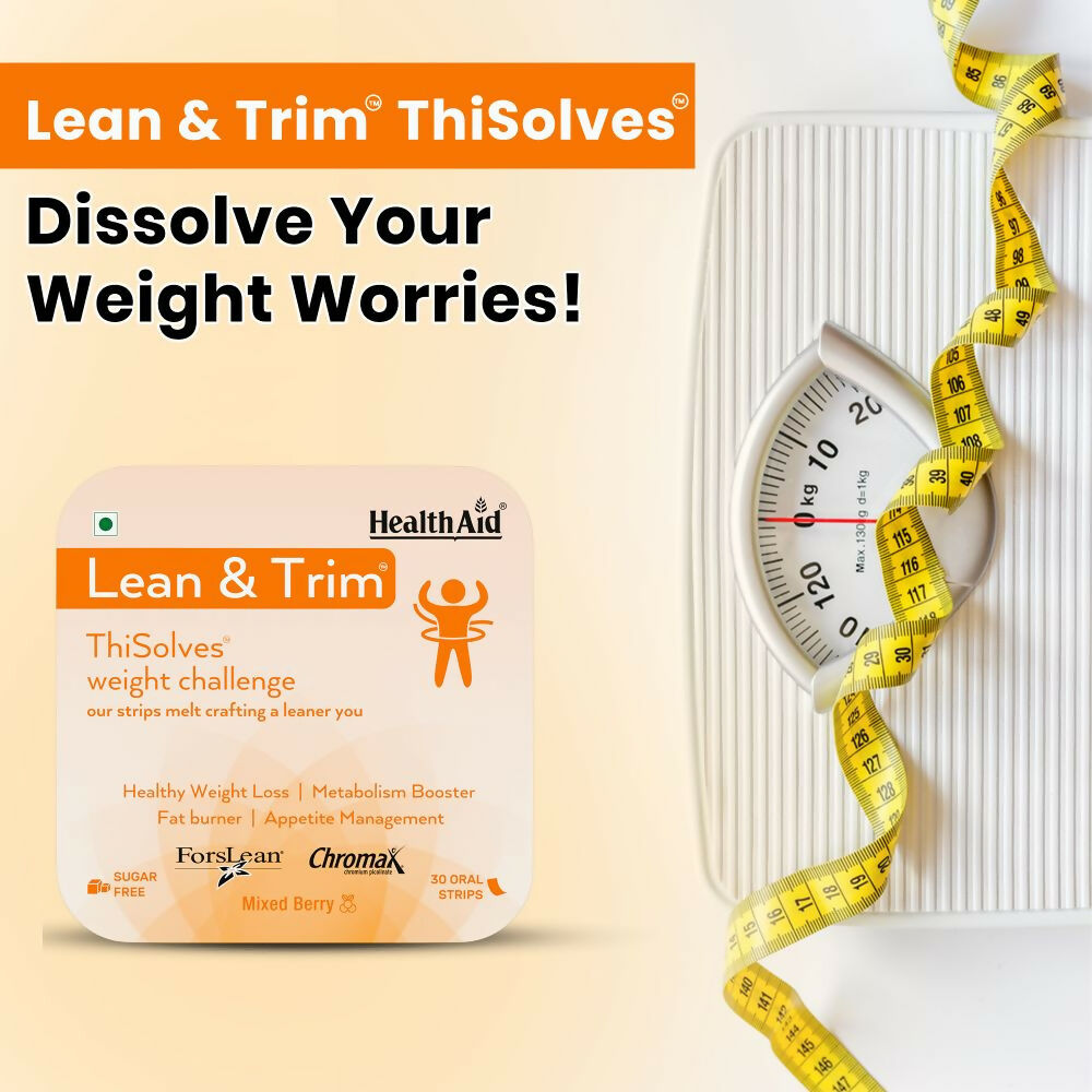 HealthAid Lean & Tirm ThiSolves Oral Strips - Swadesiicart