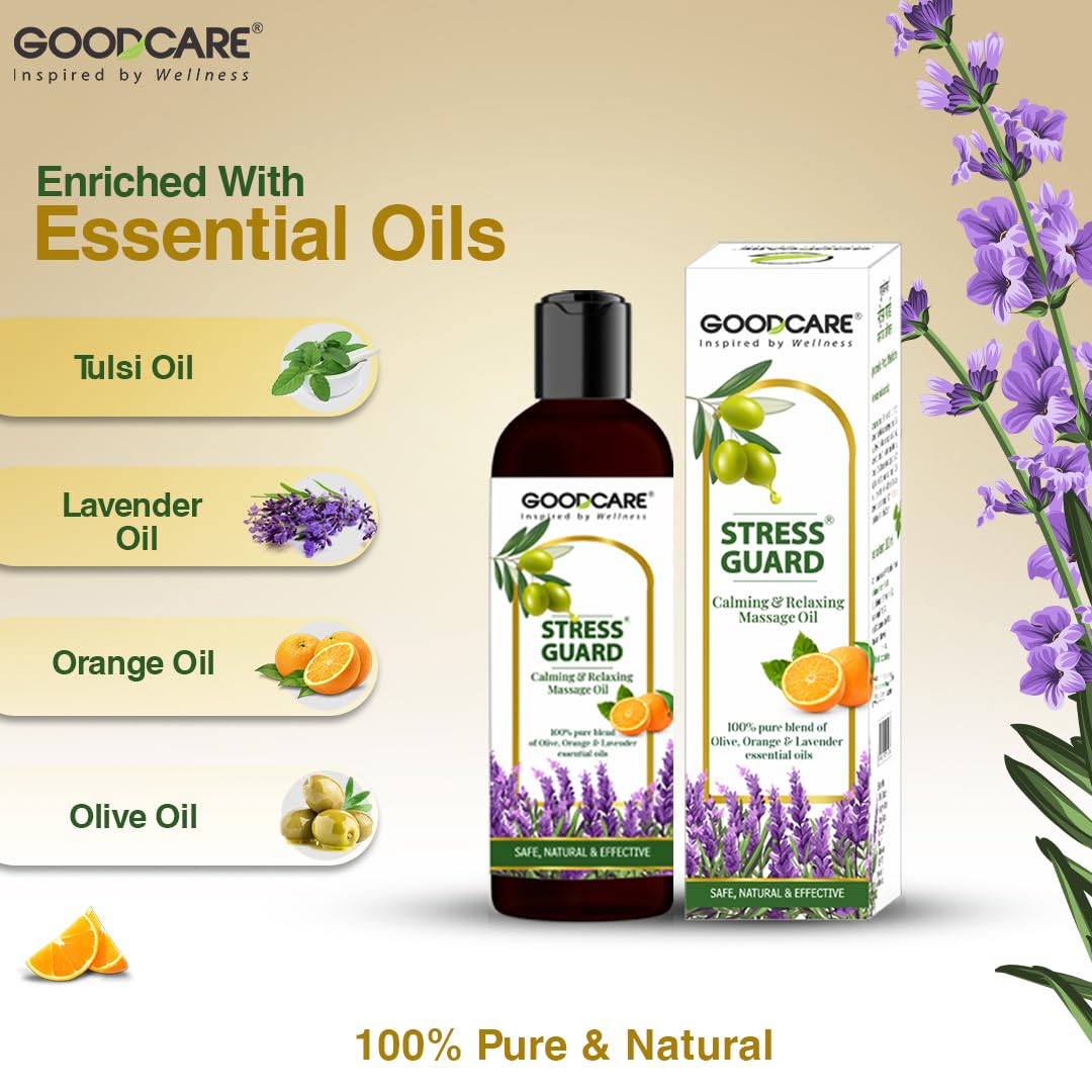 Goodcare Stress Guard Massage Oil | Swadesiicart