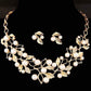 Gold-Toned Alloy Pearl Studded Long Haar Necklace - The Pari | Swadesiicart