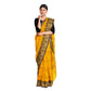 Exclusive Collection 100% Pure Cotton Yellow Tant Saree With Hand Weaving Work - Swadesiicart