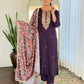 The52 Women's Rayon Embroidery work Straight Kurta with Pant and Dupatta Set - Swadesiicart