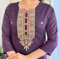 The52 Women's Rayon Embroidery work Straight Kurta with Pant and Dupatta Set - Swadesiicart