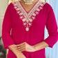 The52 Thread Work Rayon Fabric Straight Kurta, Pant and Dupatta Set - Swadesiicart