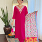 The52 Thread Work Rayon Fabric Straight Kurta, Pant and Dupatta Set - Swadesiicart