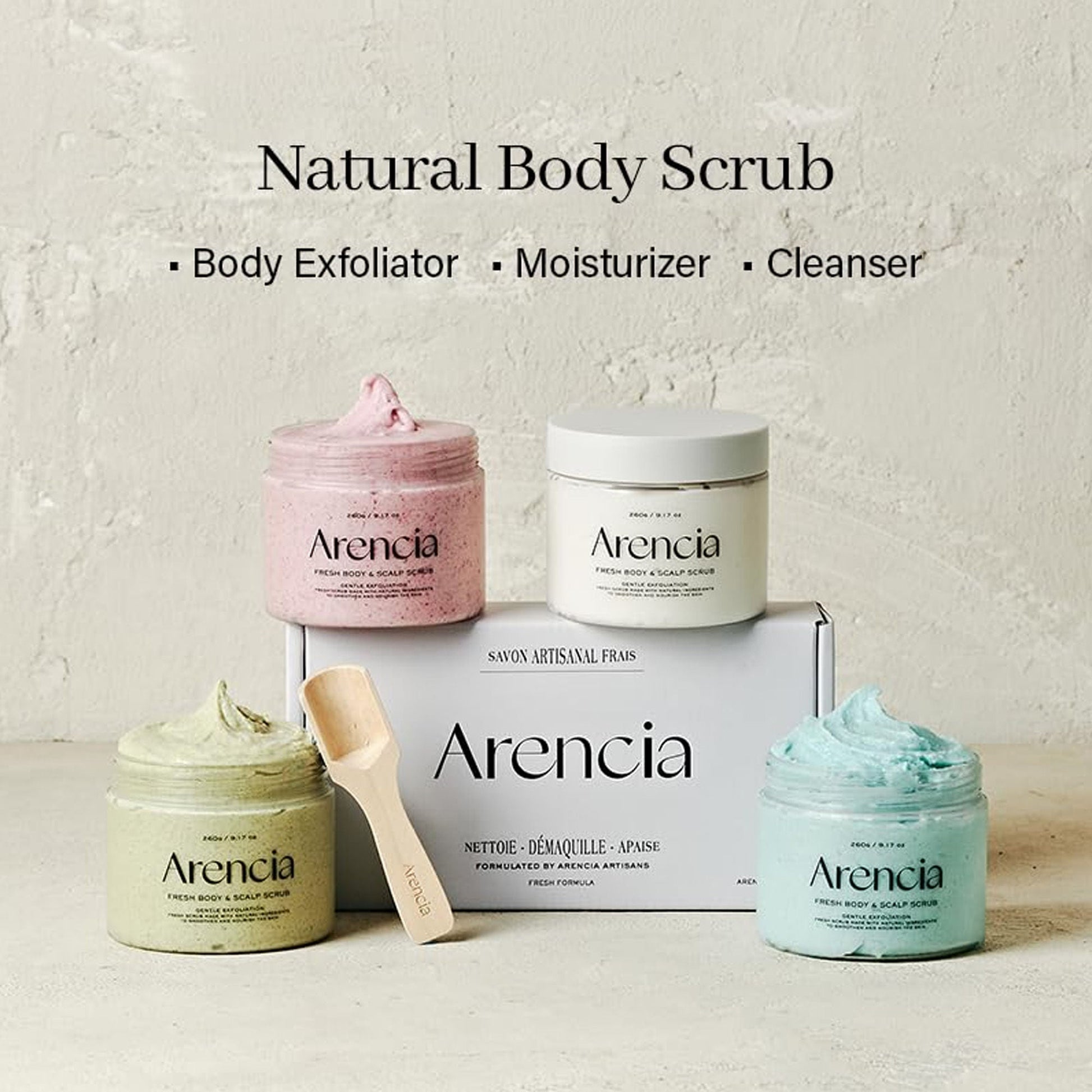 Arencia White Tea & Neroli Fresh Cloud Body & Scalp Scrub