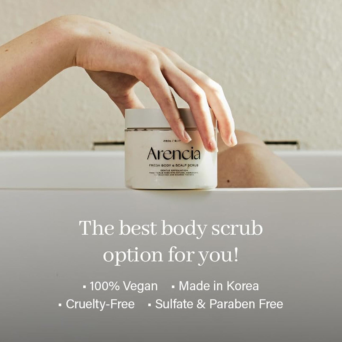 Arencia White Tea & Neroli Fresh Cloud Body & Scalp Scrub