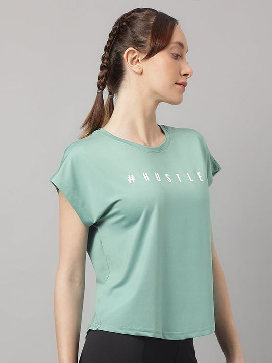 MKH Typography Printed Relaxed Fit Dri-FIT T-shirt - Swadesiicart
