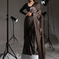 Tikhi Imli Sequinned Satin Ready to Wear Saree | Swadesiicart