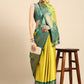 Anouk Yellow Zari Pure Silk Banarasi Saree | Swadesiicart