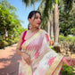 Vamsee Vamakshi Yellow Organza Saree - Swadesiicart