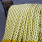 Lime Yellow Colour Polka Dots Pure Mulmul Cotton Saree By Gayathri Reddy Designer Studio | Swadesiicart