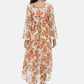 Souchii Women Cream-Coloured Printed A-Line Dress - Swadesiicart
