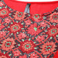 HERE&NOW Women Red & Black Yoke Design Pure Cotton Kurta - Swadesiicart