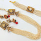 White Seed Beads Necklace Set - Swadesiicart