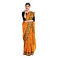 Exclusive Collection 100% Pure Cotton Musturd Tant Saree With Hand Weaving Work - Swadesiicart
