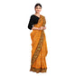 Exclusive Collection 100% Pure Cotton Musturd Tant Saree With Hand Weaving Work - Swadesiicart