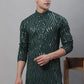 Sojanya Geometric Embroidered Pure Cotton Kurta With Churidar | Swadesiicart
