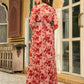 Janasya Maroon Georgette Solid Dress & Jacket | Swadesiicart