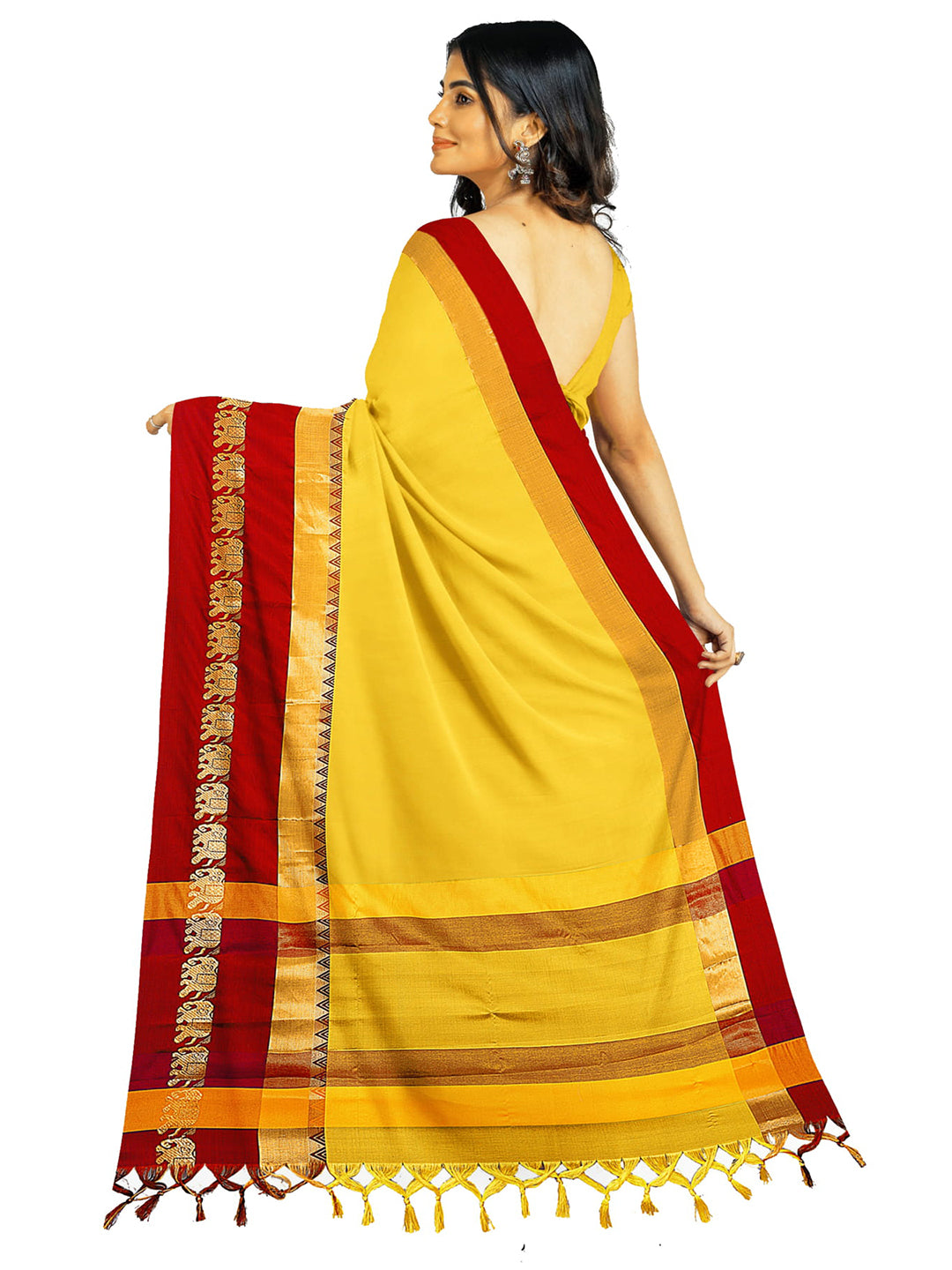 Kalini Zari Silk Cotton Banarasi Saree | Swadesiicart