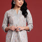 Anouk Women Floral Printed Gotta Patti Kurta - Swadesiicart