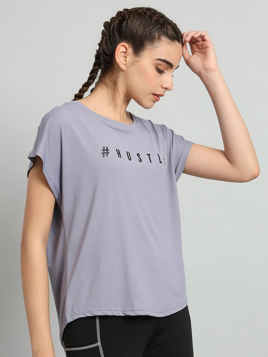MKH Typography Printed Relaxed Fit Dri-Fit T-shirt - Swadesiicart