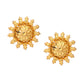 Ruby Raang Golden Choker with Round Studs | Swadesiicart