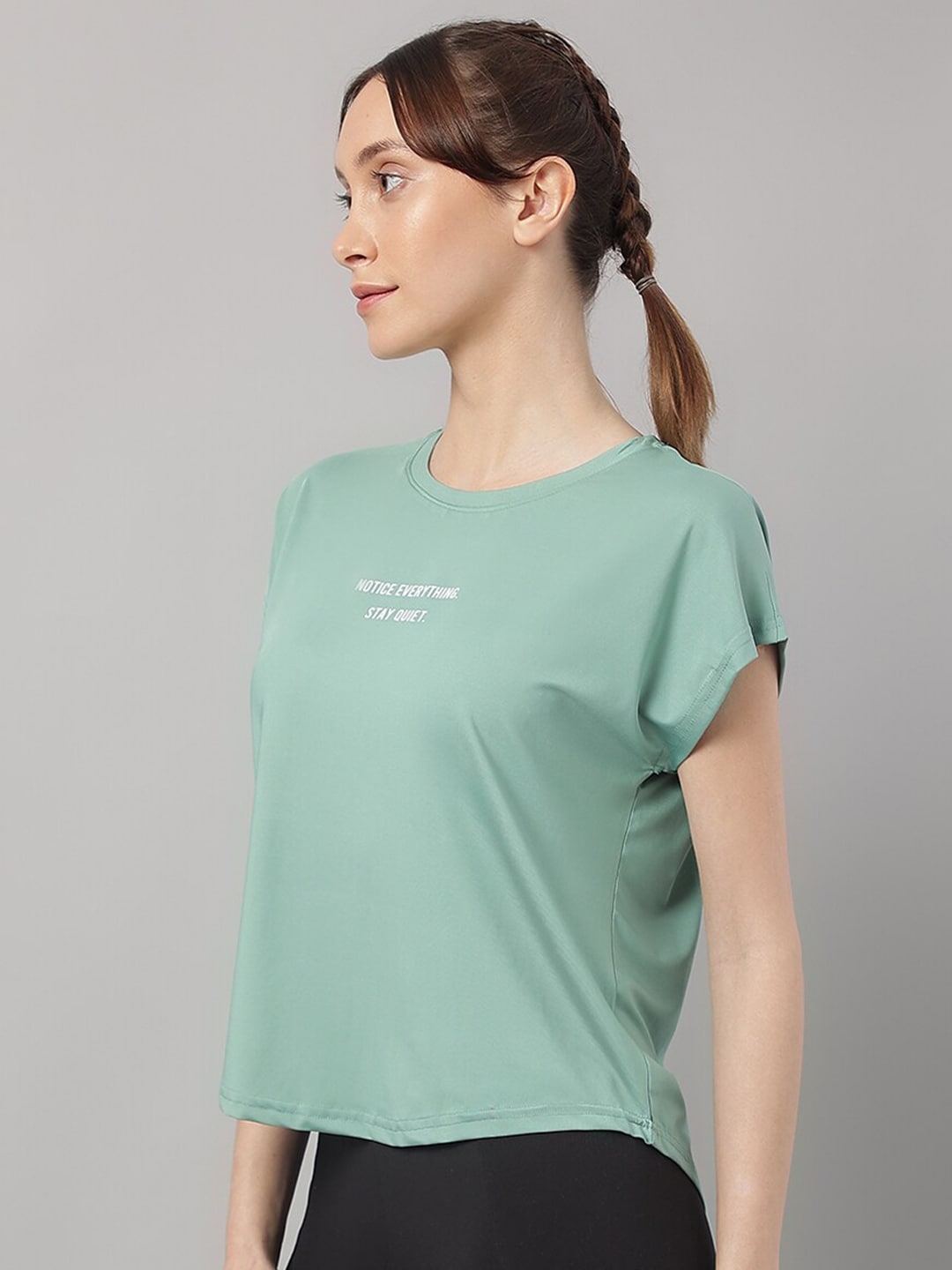 MKH Typography Printed Relaxed Fit Dri-FIT T-shirt - Swadesiicart
