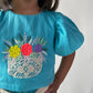 ArthLife Blue Flower Embroidered Co-Ord Set - Swadesiicart