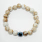 NVR Men & Women Marble Evil Eye Adjustable Bracelet - Swadesiicart
