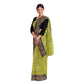 Exclusive Collection 100% Pure Cotton Light Green Tant Saree With Hand Weaving Work - Swadesiicart