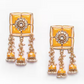 New Stylish Meenakari Yellow Jhumki Earring for Womens by House of Ree | Swadesiicart