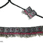 Tehzeeb Creations Women's Oxidised Necklace Set With White Pearl - Swadesiicart