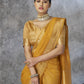 Anaita Mustard Cotton Silk Zari Woven Work Saree With Blouse Piece