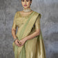 Anaita Green Cotton Silk Zari Woven Work Saree With Blouse Piece