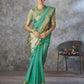 Anaita Mint Cotton Silk Zari Woven Work Saree With Blouse Piece