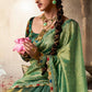 Anaita Designer Green Weaving Soft Tissue Silk Saree With Designer Blouse
