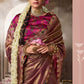 Anaita Designer Purple Weaving Soft Tissue Silk Saree With Designer Blouse