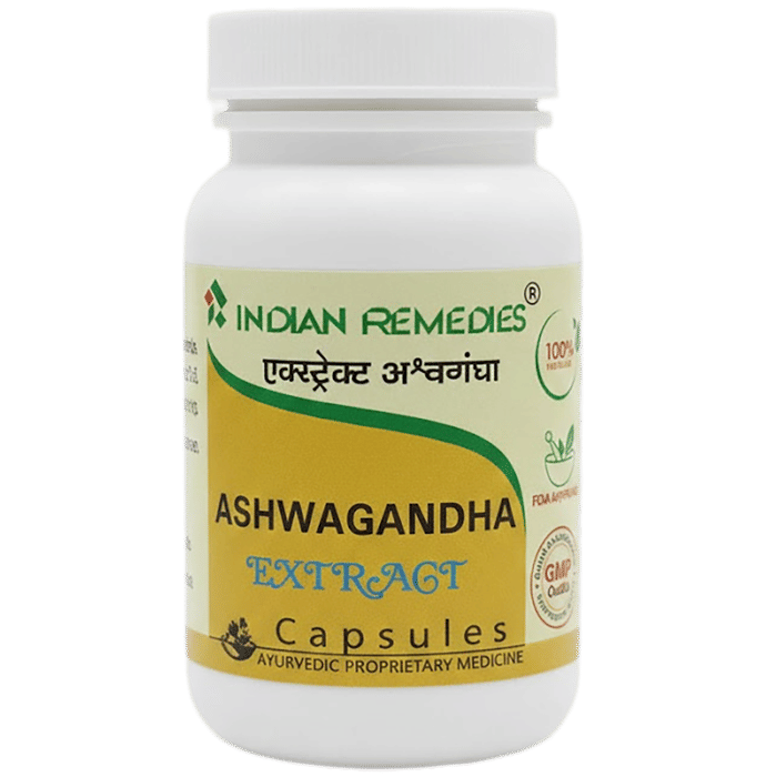 Indian Remedies Extract Of Ashwagandha Capsules | Swadesiicart