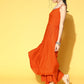 InWeave Orange Strappy Set - Swadesiicart