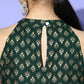InWeave Green Gold Work Sharara Set - Swadesiicart