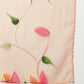 InWeave Black Strappy Set With Peach Hand Print Dupatta - Swadesiicart