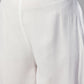 InWeave White Strappy Kurta Set - Pink Hand Print Dupatta - Swadesiicart