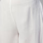 InWeave White Strappy Set - Maroon Fosilk Dupatta - Swadesiicart