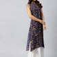 InWeave Women's Blue Jaal Print Halter Kurta Set - Swadesiicart