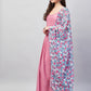 InWeave Women's Light Pink Strappy Set W White Blue Pink Ge Dupatta - Swadesiicart