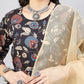 InWeave Black Tropical Sharara Set Gold Or Dupatta - Swadesiicart