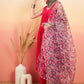 InWeave Women's Magenta Sleeveless Flared Kurta Set Blue Pink Or Dupatta - Swadesiicart