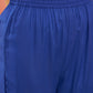 InWeave Women's Ink Blue Sleeveless Flared Kurta Set Fuschia Ba Or Dupatta - Swadesiicart